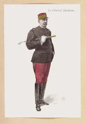Jacques Duchesne tábornok (1837-1918) portréja (metszet)