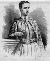 I. György (dán György) (1845-1913), görög király portréja. Metszet a „” Le Monde Illustré”” 340. számban, október 17