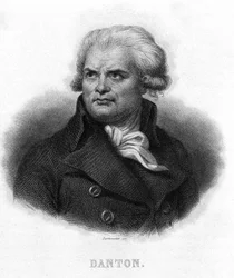 George Jacques Danton (1759-1794) portréja – Thiers „Revolution francaise” című könyvében. 19. század