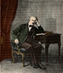 Henri Victor Regnault (1810-1878) portréja – Henri Victor Regnault francia fizikus és kémikus (1810-78) portréja – „Mindenki számára elérhető tudományok – fizika és kémia populaires” című metszet, Alexis Clerc – 19. század vége - Magánezr