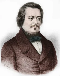 Honore de Balzac (1799-1850) francia regényíró portréja.