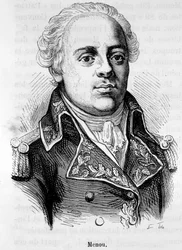 Jacques Francois Menou, de Boussay báró, francia tábornok (1750-1810) portréja – Henri Martin „Franciaország története” c.