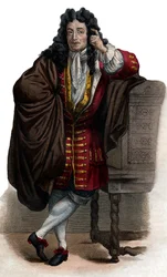 Jean de La Bruyere (Labruyere) (1645-1696) francia esszéista és moralista portréja.