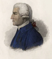 John Howard (1727-1790) angol politikus portréja. a „” Hasznos férfiak portréiban”