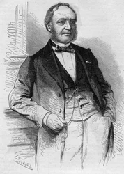 Louis Christophe Francois Hachette (1800-1864) francia szerkesztő portréja. Metszet a „” Le Monde Illustré”” 383. számában, 1864. augusztus 13.