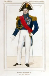 I. Lajos Fülöp, a franciák királyának portréja.