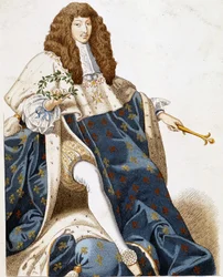 Portrait of Louis XIV, young.