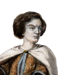 Peter Abelard (Pierre Abailard) (Pierre Abeilard) (1079-1142) francia skolasztikus filozófus, teológus és logikus portréja.