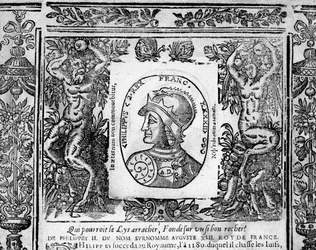 Philippe Auguste portréja - metszet