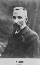 Pierre Curie (1859-1906) portréja (szépia fotó)