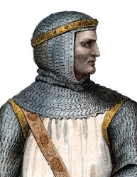 Rollo (I. Róbert) (860-kb. 927-933) viking vezér és Normandia hercegének portréja.