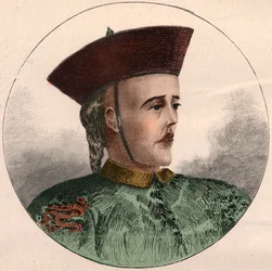 Guangxu kínai császár (1871-1908) portréja.