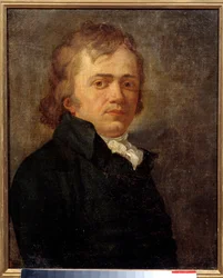 Az egykor Andre Chenier (1762-1794) francia királypárti költőként azonosított férfi portréja. Névtelen francia festmény
