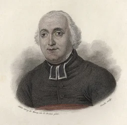 Carron abbé (1760-1820) életrajzíró, francia moralista író portréja. in "Portraits des Hommes Useful".