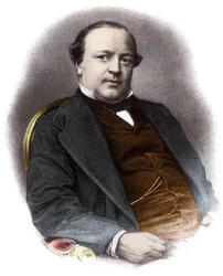 Charles Alexandre Lachaud francia ügyvéd (1818-1882) portréja - Metszet a 19. századról Magángyűjtemény