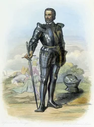 Bayard lovag (1475-1524) portréja – a „Le Plutarch francais”-ban, szerk. Mennechet