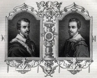 Horatius (Orazio 1531-1553) és Octave Farnese Octave (Ottavio) portréi