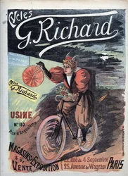 „George Richard Cycles” plakát, Párizs 1895 Francia Iskola
