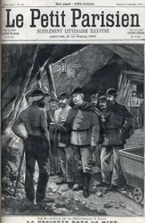 Felix Faure, a Francia Köztársaság elnöke 1898 decemberében meglátogatta a lensi bányákat. A „Le petit Parisien” című újság címlapja.