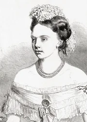 Frederica Wilhelmina Louise Elisabeth Alexandrine porosz hercegnő, az LUnivers Illustré-től, 1866