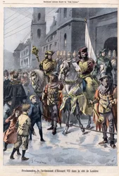 VII. Edward angol király (1841-1910) jövőjének kikiáltása Viktória királynő január 22-i halálának napján