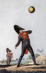 A párizsi Napóleon Középiskola tanulója, 1810 körül (színes metszet)