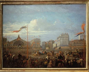 Viktória királynő (1819-1901) Megérkezik a Gare de l