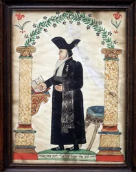 Egy rabbi ábrázolása (színes litó)