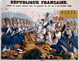 1848-as forradalom: a párizsi nép harca a barikádokon február 22-én, 23-án és 24-én