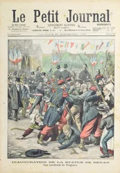 Zavargás Treguierben Renan szobrának felavatásakor, a „Le Petit Journal” borítóillusztrációja, 1903. szeptember 27.