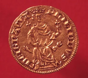 IV. Fülöp le Bel (1268-1314) királyi aranypajzsa. 1290. Párizs, Valuta Múzeum