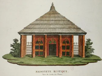 Rusztikus ház a Jardin des Plantes-ban, Párizsban