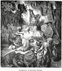 Áldozat a pogány istenségeknek, 1890 körül