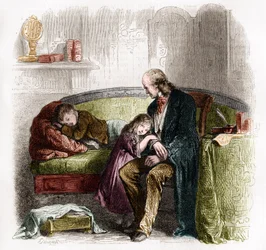 Samuel Hahnemann (1755 - 1843) felfedezi a homeopátiát. Metszet Pauquet rajza nyomán.