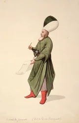 Írás a janicsár parancsnokokhoz, oszmán korszak, 18. század harmadik negyede (wc papíron)