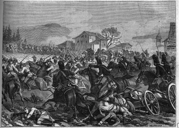 Második koalíció (1798-1800): Stockachi csata 1800. május 3-án Franciaország és Ausztria ellen - Louis Adolphe Thiers „Histoire du Consulate et de l