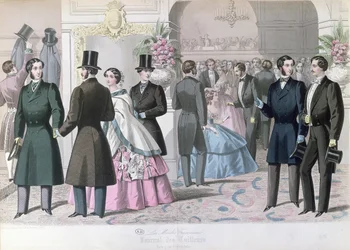 Soiree Mondaine, 1858 (színes metszet)