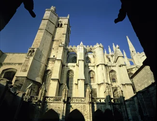 A Szent Just-székesegyház délről, 1272-ben kezdődött