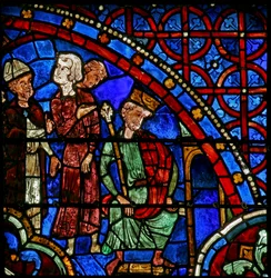 Becket Szent Tamást bemutatják II. Henriknek (w18)
