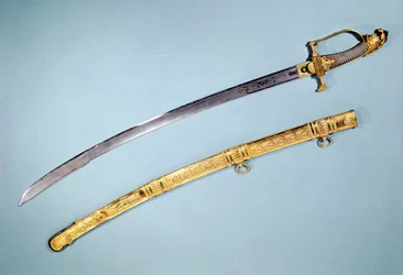 A Directoire I. Napóleonnak (1769-1821) adott kardot (fém)