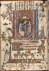A bölcsek imádása, a Szent Omer Órakönyvből, MS 36684, f.46v (pergamen)