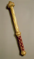 Guillaume de Roquemont botja, 1384 (arany, vermeil, bársony és drágakövek)