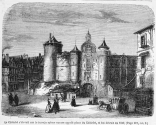 A Chatelet a 18. században - metszet