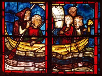 Az indulás Jeruzsálembe, Egyiptomi Szent Mária történetéből a Chapelle de la Sainte-Croix-ban
