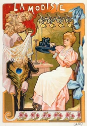 A Milliner, a különböző szakmákat ábrázoló litográfiák sorozatából, 1899