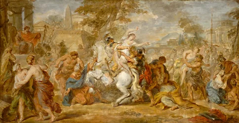 A szabin nők megerőszakolása, 1770 körül (olaj, papír, vászon)