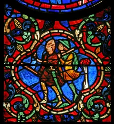 A Szent Márton-ablak: két brigand (w20)