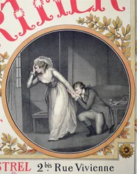 „Az ifjú Werther szenvedése”, Jules Massenet „Werther” című operáját hirdető plakát részlete