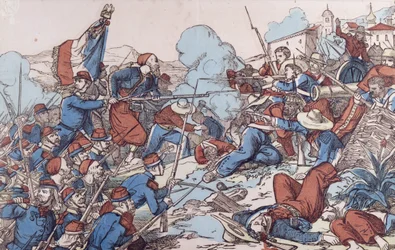 A mexikói Puebla elfoglalása a franciák által, 1863