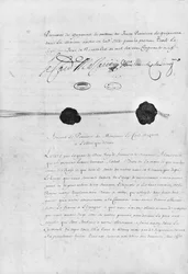 A pireneusi szerződés, amelyet Jules Mazarin (1602-61) bíboros és Don Luis Mendez de Haro (1598-1661) írt alá 1659. november 7-én